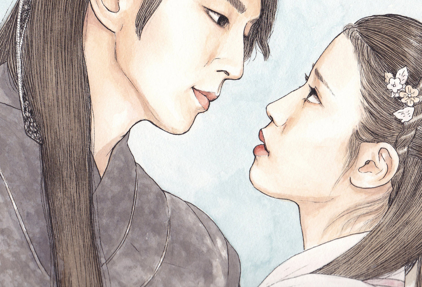 Portrait personnalisé - Aquarelle, illustration personnalisée réaliste, photo personnalisée, portrait dessiné, idée cadeau fait main