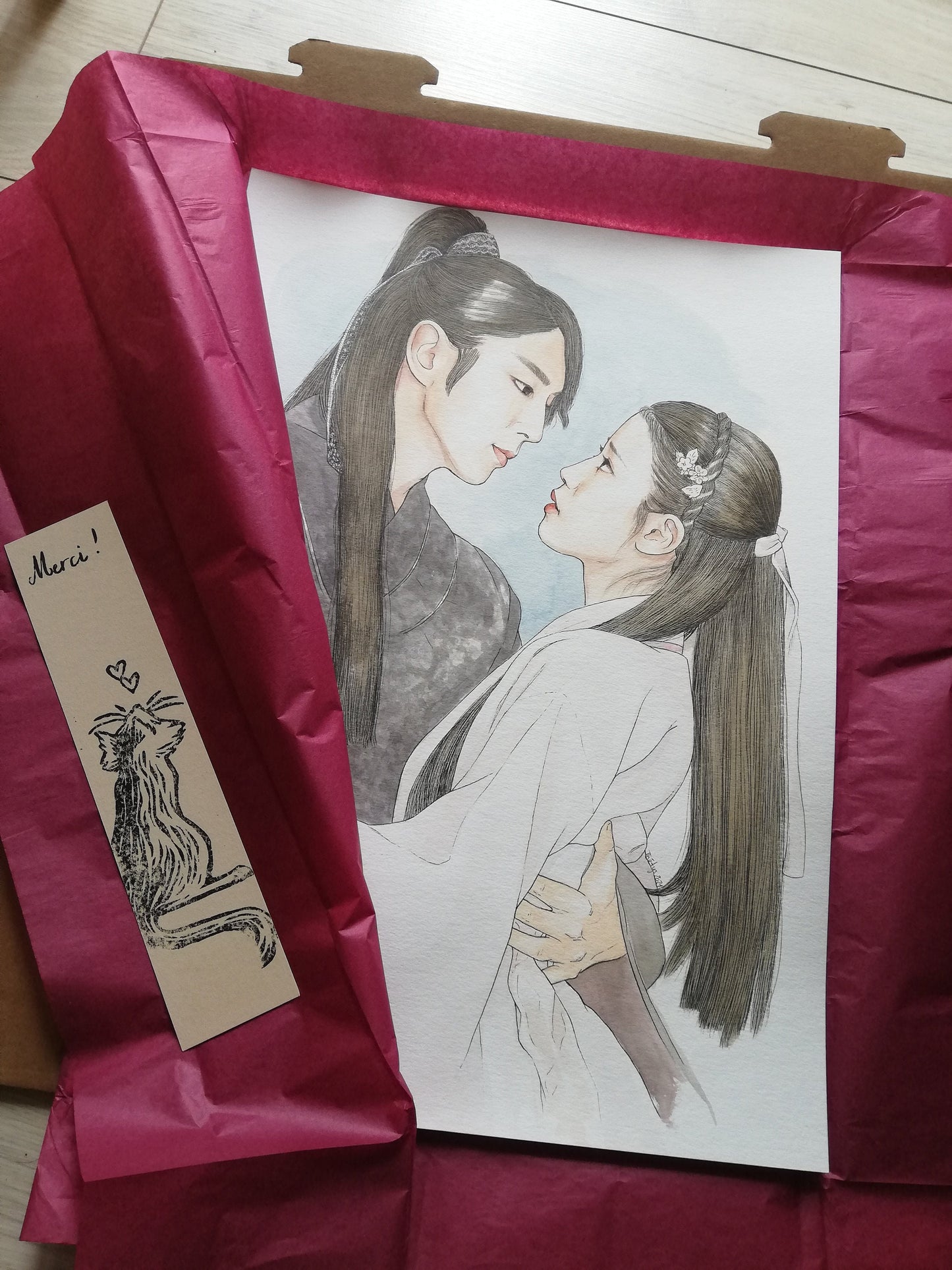 Portrait personnalisé - Aquarelle, illustration personnalisée réaliste, photo personnalisée, portrait dessiné, idée cadeau fait main