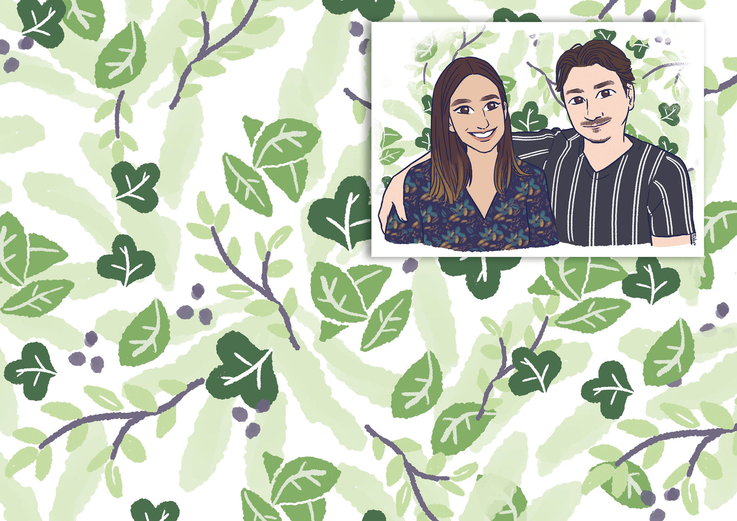 Portrait de famille personnalisé - style BD - numérique, illustration personnalisée, photo personnalisée, portrait dessiné, cadeau, cartoon